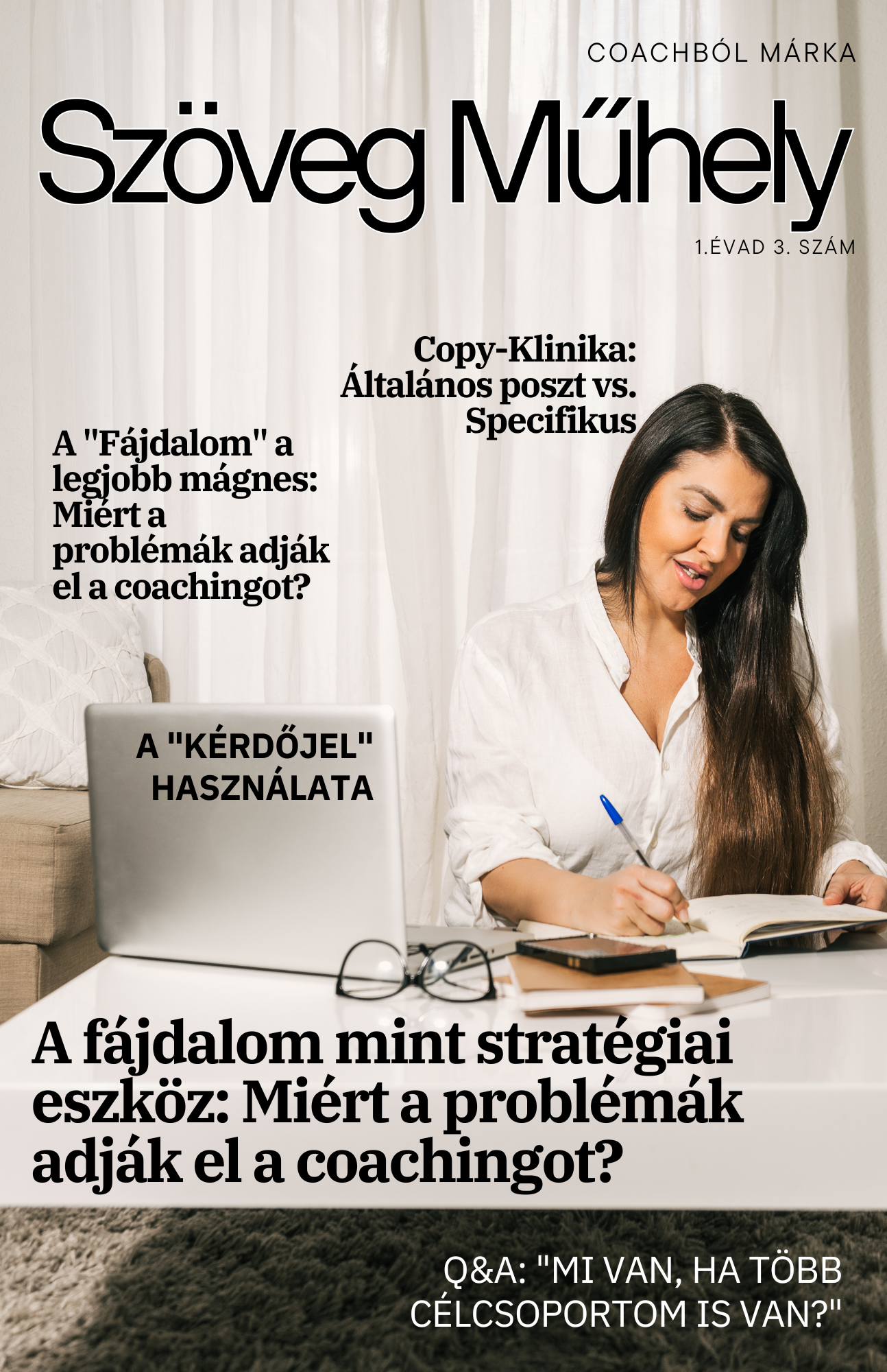 Szöveg Műhely Magazin 1.évad 3. szám cover